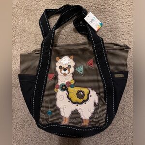 BNWT Chala Llama Tote Bag